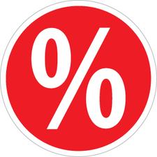 Yüzde İşaretli Fiyat Etiketi "%"