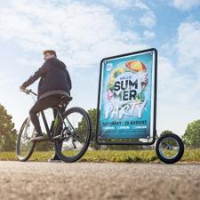 Bisikletler İçin Reklam Römorku "Extra"