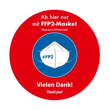 Dış Mekan Zemin Stickerı "FFP2 MaskesiTakın"