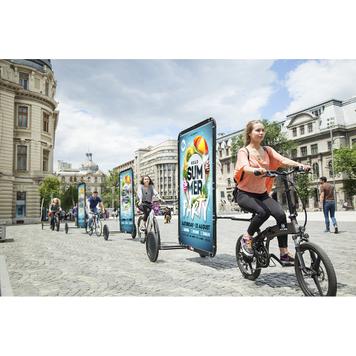 Bisikletler İçin Reklam Römorku "Clever"
